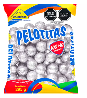 Ch Pelotita Plateado x 110 UND